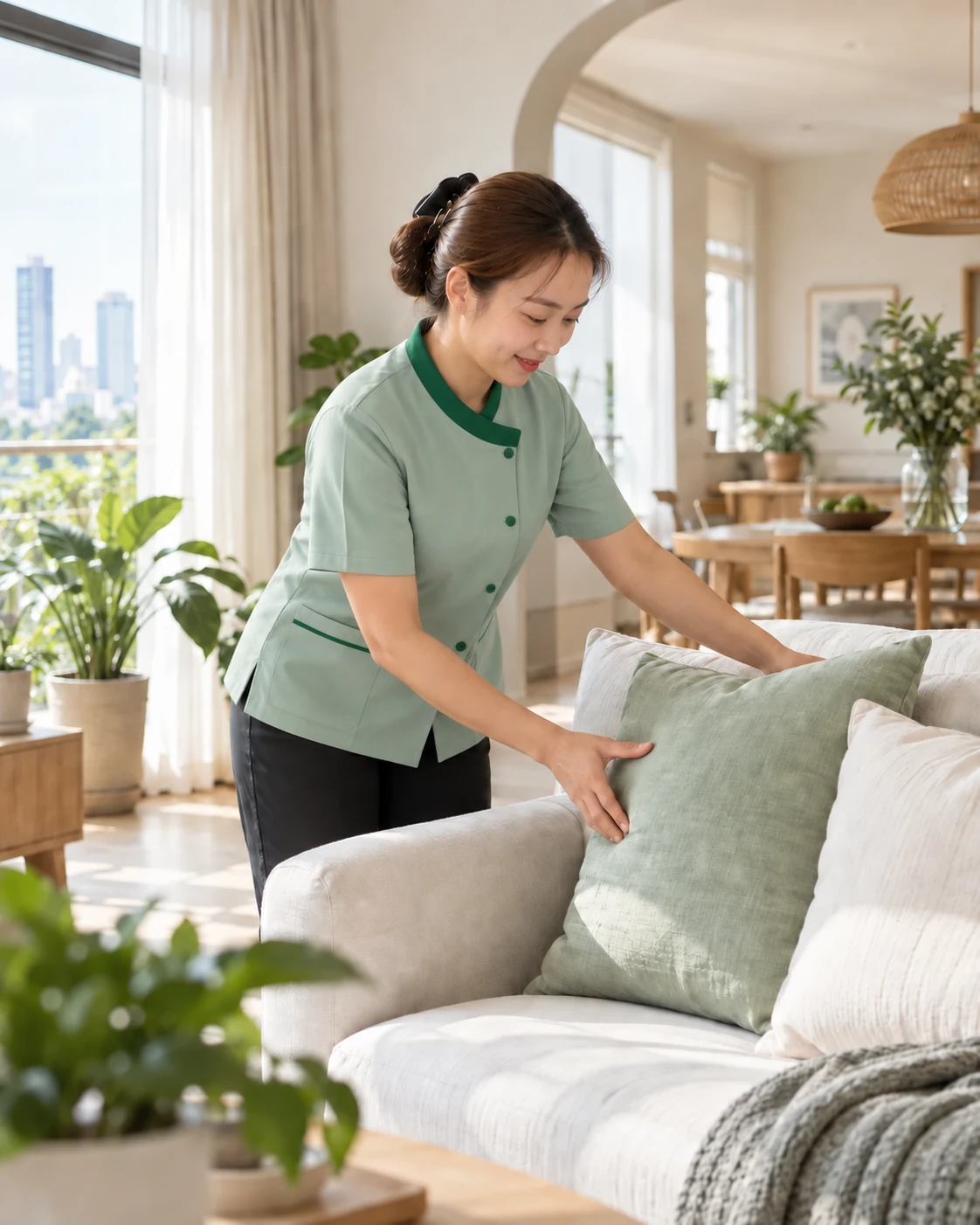 家政阿姨服务示意图