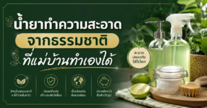 น้ำยาทำความสะอาดจากธรรมชาติที่แม่บ้านทำเองได้