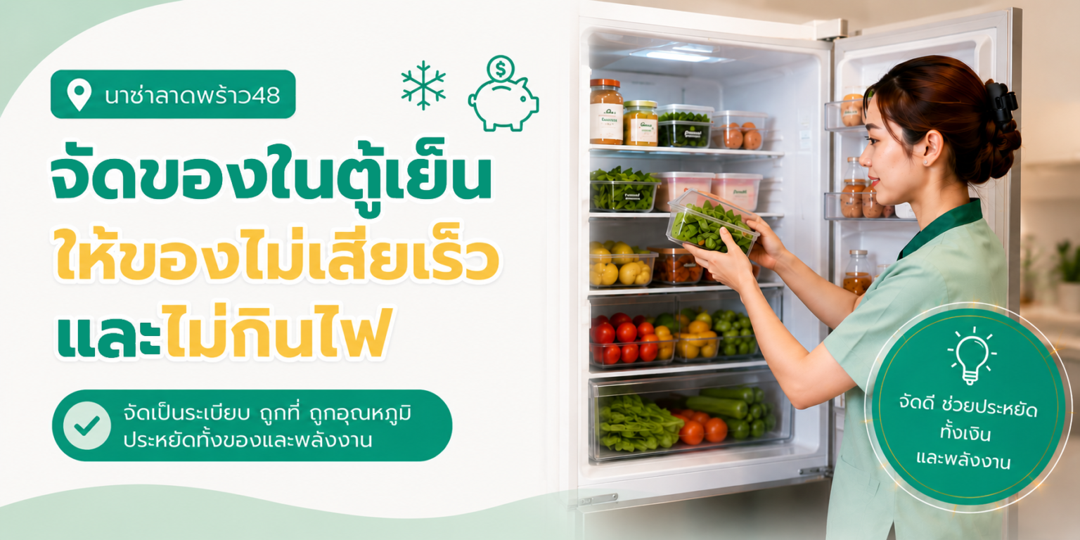 จัดของในตู้เย็นถูกโซน