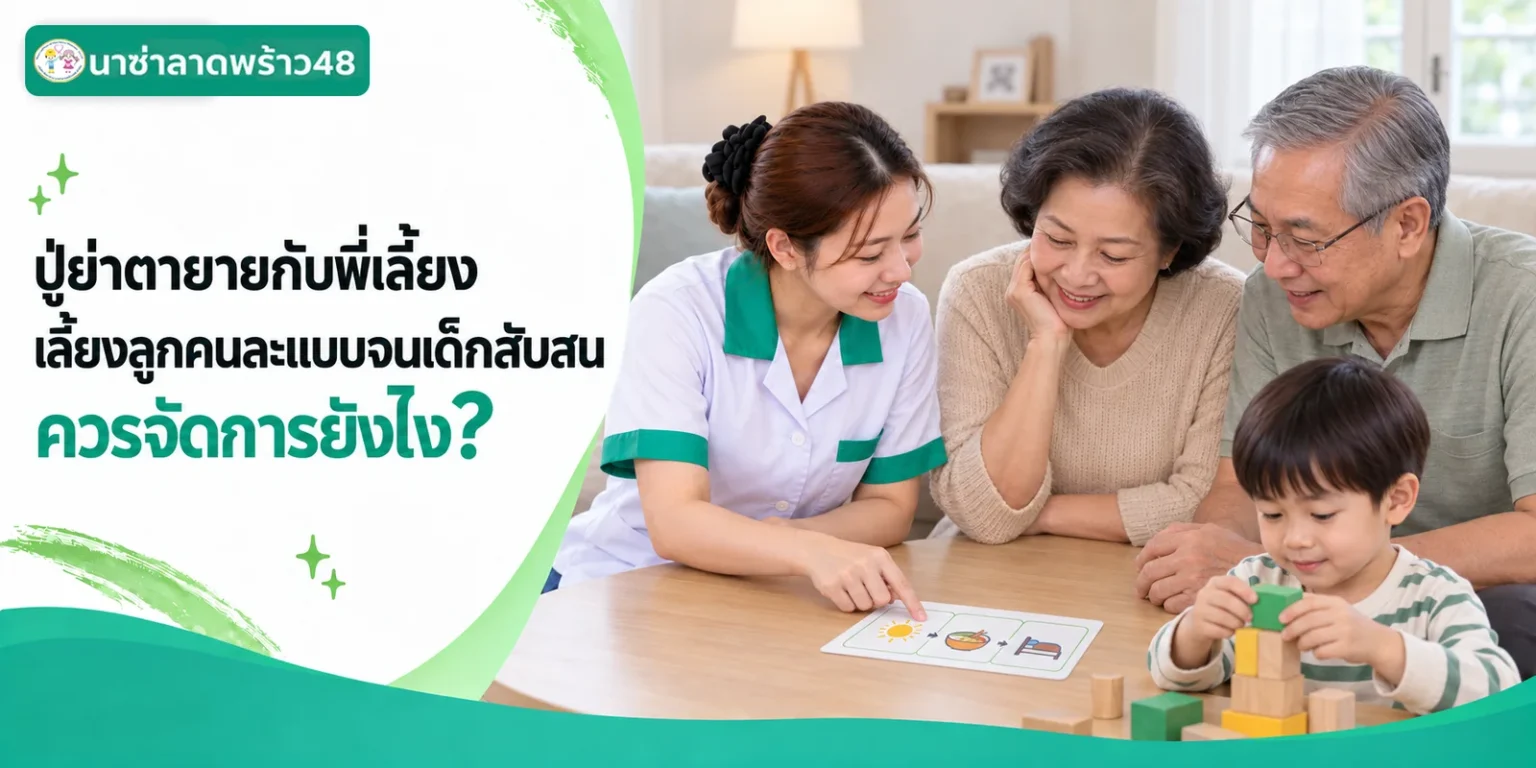 ปู่ย่าตายายกับพี่เลี้ยงเลี้ยงลูกคนละแบบ ควรจัดการยังไง