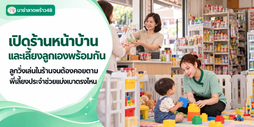 หาพี่เลี้ยงเด็กดูแลลูกขณะเปิดร้าน